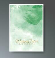 Cover template with watercolor background. Design for your cover, date, postcard, banner, logo. vector