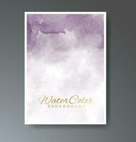 Cover template with watercolor background. Design for your cover, date, postcard, banner, logo. vector