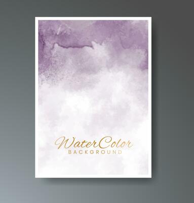 Cover template with watercolor background. Design for your cover, date, postcard, banner, logo.