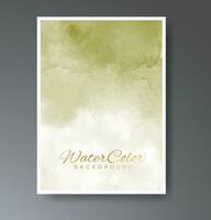 Cover template with watercolor background. Design for your cover, date, postcard, banner, logo. vector