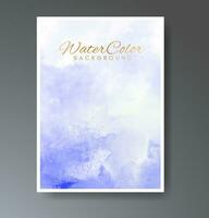 Cover template with watercolor background. Design for your cover, date, postcard, banner, logo. vector