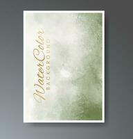 Cover template with watercolor background. Design for your cover, date, postcard, banner, logo. vector