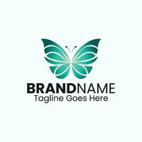 Colorful Butterfly Logo Design, Cosmetic or Spa Center butterfly icon logo vector