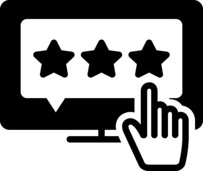 sólido icono para respuesta vector