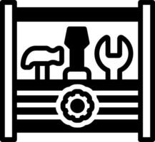 solid icon for toolkit vector