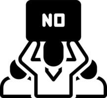 solid icon for resist vector