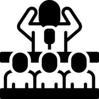solid icon for senator vector