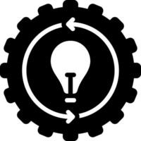 solid icon for implementation vector
