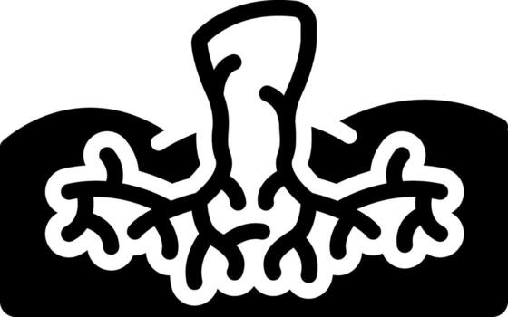 solid icon for root vector