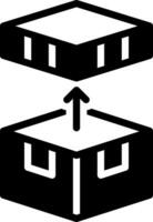 solid icon for unwrap vector