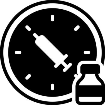 solid icon for dose vector