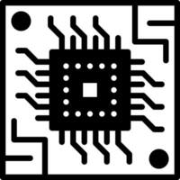 sólido icono para hardware vector