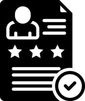 solid icon for evaluate vector