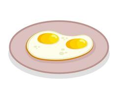 Fried eggs vector illustration