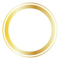 goud cirkel PNG transparant