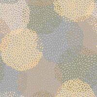 Seamless pattern of abstract graphic lace circles. Vector illustration.