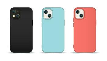 Realistic illustration of a mobile case vector