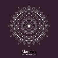 Outline Mandala Background In Lineal Style. Decorative Round Ornament vector