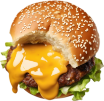 Image of Delicious-looking Burger. AI-Generated. png