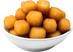 Image of Delicious-looking Tater tots. AI-Generated. png