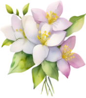 a bouquet of Jasmine flowers. AI-Generated. png