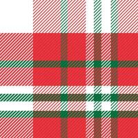 Traditional Christmas Plaid Pattern - Festive Red and Green Tartan for Holiday Season vector