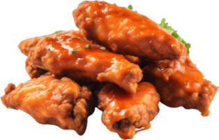 Image of Delicious-looking Buffalo wing. AI-Generated. png