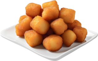 Image of Delicious-looking Tater tots. AI-Generated. png