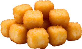 Image of Delicious-looking Tater tots. AI-Generated. png