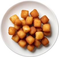 Image of Delicious-looking Tater tots. AI-Generated. png