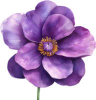 ein Strauß von violett Blumen. KI-generiert. png