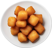 Image of Delicious-looking Tater tots. AI-Generated. png