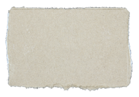 Torn pieces of corrugated paper on transparent background png file