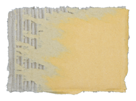 Torn pieces of corrugated paper on transparent background png file