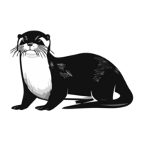 Otter transparent Hintergrund, ai generativ png