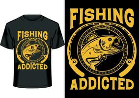 Good day fishing solves problems print ready vector template t-shirt design