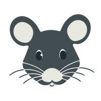 Maus Gesicht transparent Hintergrund, ai generativ png