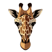 Giraffa Wild animals of Africa. AI Generative png