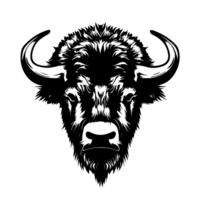 Bison Logo Icon Sign or Symbol, AI Generative png