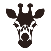 Giraffa Wild animals of Africa. AI Generative png