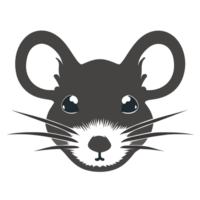 rato face transparente fundo, ai generativo png