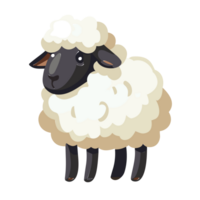 sheep transparent background, AI Generative png