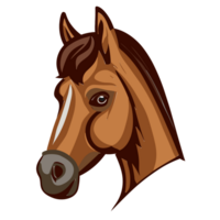 cheval visage ,tête , ai génératif png