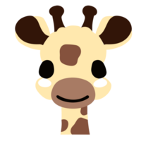 Giraffa Wild animals of Africa. AI Generative png