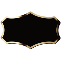 Emblem Rahmen golden Rand png