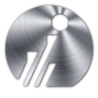 logotipo carta Eu metálico estilo png