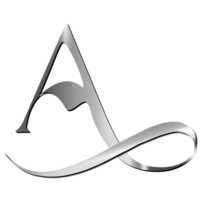 letter a metallic style png