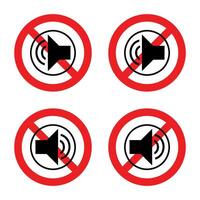 Stop volume, no loud sign, do not make noise prohibition, do not allow sound, forbidden sound sign vector. vector