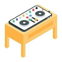 Modern Studio Equipment Isometric Icon vector