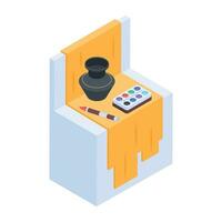 Modern Studio Equipment Isometric Icon vector